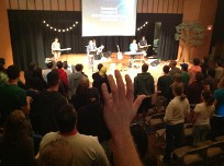 Worship at discipleship weekend